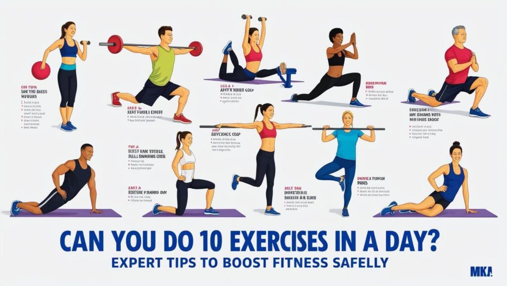 Can You Do 10 Exercises in a Day_ Expert Tips to Boost Fitness Safely (1) (1) Can You Do 10 Exercises in a Day? Expert Tips to Boost Fitness Safely