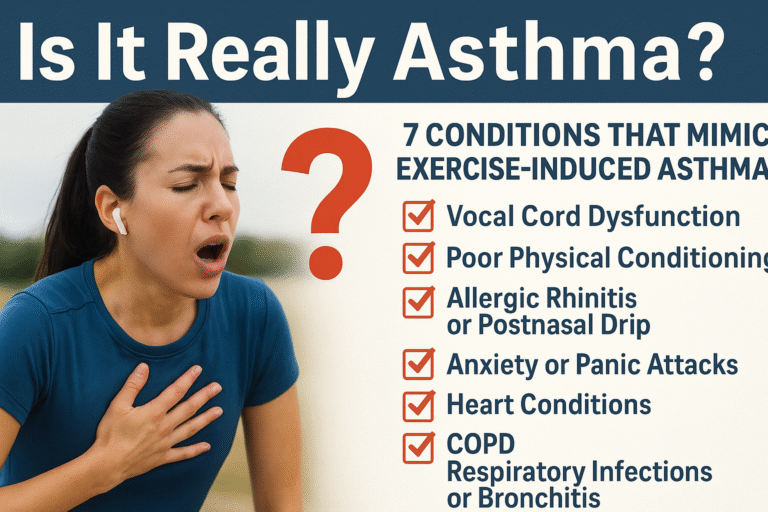 What can be mistaken for exercise-induced asthma